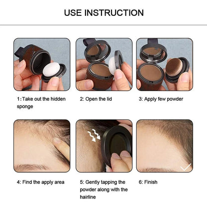 4g Hairline Powder – Instant Root Cover-Up and Hair Concealer in 14 Colors for Natural-Looking Coverage