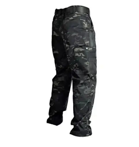 Wear Resistant Tactical Cargo Pants - Multi Pocket Outdoor Work Trousers for Men Spring Autumn Casual Jogger Style