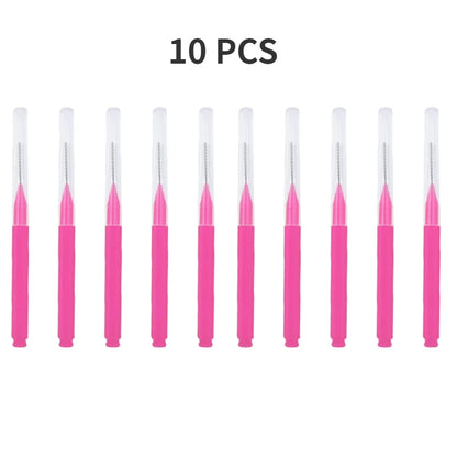 5/10/50PCS Mini Eyebrow & Lash Brushes – Disposable Bendable Brow Perm & Micro Eyelash Applicator Tools