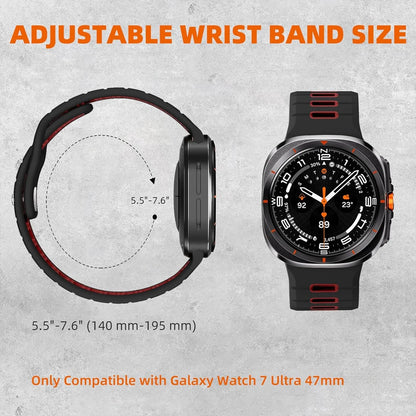 Silicone Sport Strap for Samsung Galaxy Watch 7 Ultra 47mm — Correa Band Accessory for Galaxy Watch Ultra