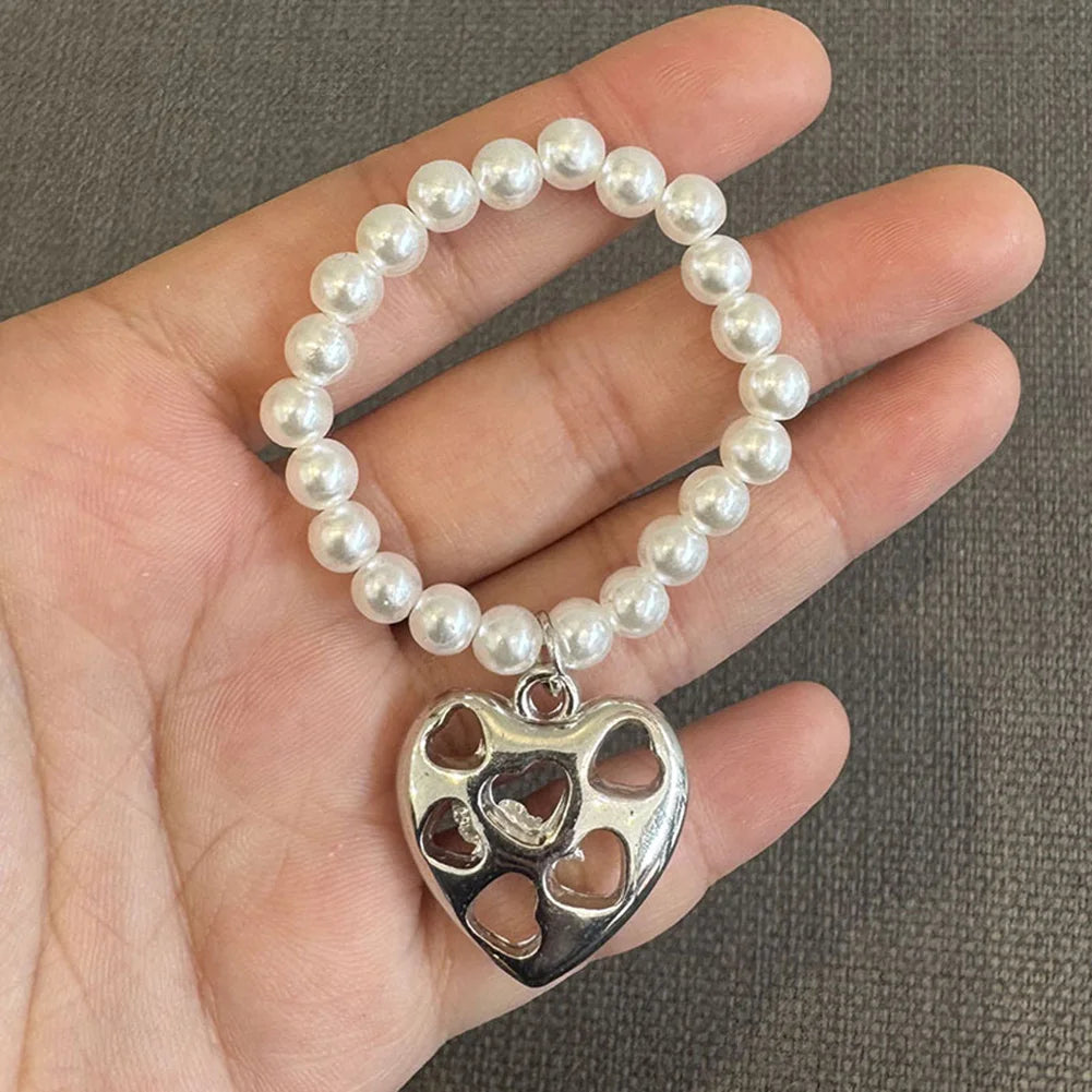 Labubu 4.0 Monsters Pin — Pearl Love Necklace Pendant for Mini Labubu Doll Accessories