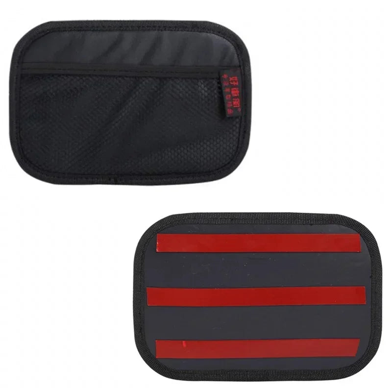 Car Leather Mesh Bag Oxford Fabric Storage Net | Interior Organizer for Phones, Coins, Keys | Auto Stowing Tidying Tools