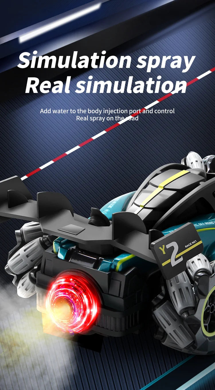RC Drift Stunt Car - Gesture-Controlled Remote Control Toy with Spray Effects for Kids, Boys & Gift Giving