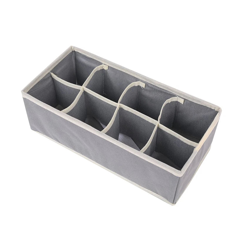 Sock & Underwear Organizer Drawer Divider – Foldable Closet Storage Bins for Bra, Underpants, Scarves, and Ties