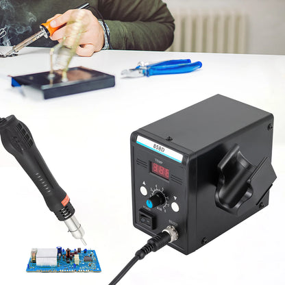 700W Hot Air Rework Station with Heat Gun – SMD Soldering Set, Adjustable Temperature & LED Display for Electronics Repair