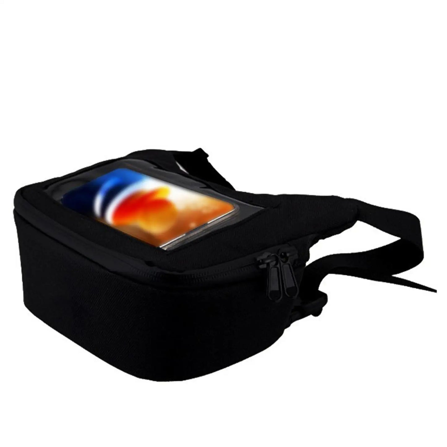 Motorcycle Handlebar Bag - Waterproof Dry Storage Pouch with Touch Screen Phone Holder for Bike Accessories