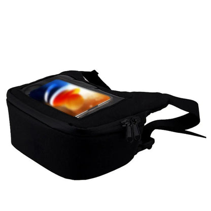 Motorcycle Handlebar Bag - Waterproof Dry Storage Pouch with Touch Screen Phone Holder for Bike Accessories