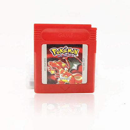 Pokémon GBC 16-Bit Game Cartridges – Red, Blue, Crystal, Gold, Silver, Green & Yellow for Game Boy Color
