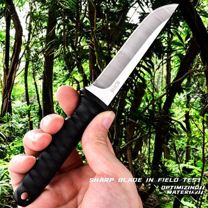 5Cr15Mov Stainless Steel Meat Cleaver – Sharp Boning Knife with Holster & Multifunction Vegetable Peeler