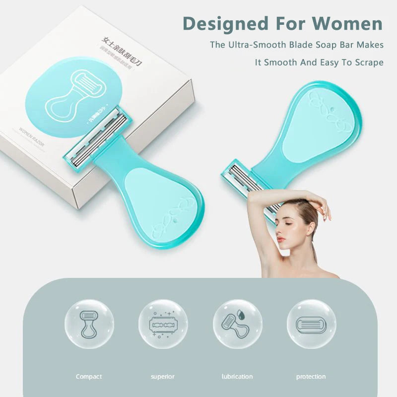 Mini Hair Removal Razor for Women — Portable Stainless Steel Shaving Knife for Body & Private Parts