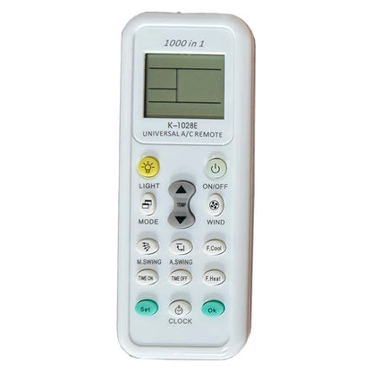 K-1028E Universal AC Remote Control - 1000-in-1 Air Conditioner Remote with Digital LCD Display