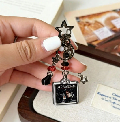 My Chemical Romance Beaded Keychain - Three Cheers for Sweet Revenge Bag Charm and Fan Gift Accessory