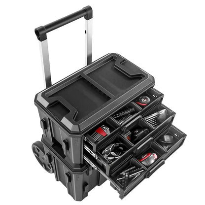 Hyper Stack 3-Drawer Tool Storage Box – Durable Organizer for Tools and Accessories