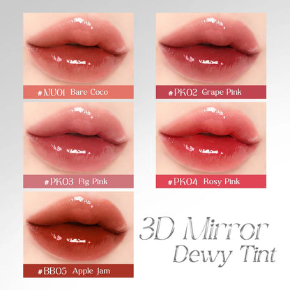 FOCALLURE 3D Mirror Lip Gloss – Lightweight, Non-Sticky, Long-Lasting & Moisturizing Lip Plumper Liquid Lipstick