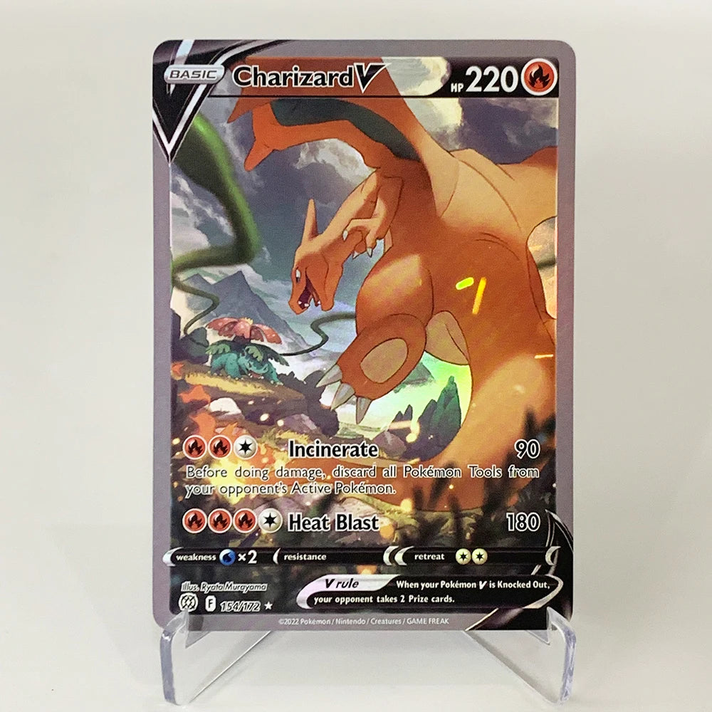 PTCG Charizard V VMAX EX GX Cards - Rare Collectible Battle and Proxy Trading Cards