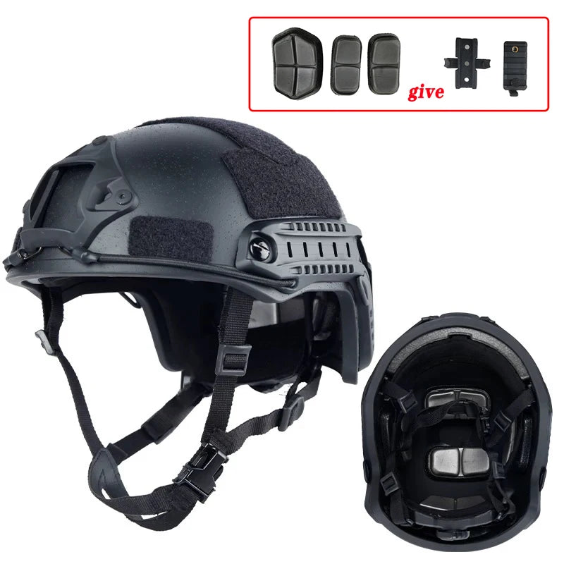 FAST Tactical Helmet – Kevlar High-Quality Outdoor Hunting Helmet with Wendy Floating Pad