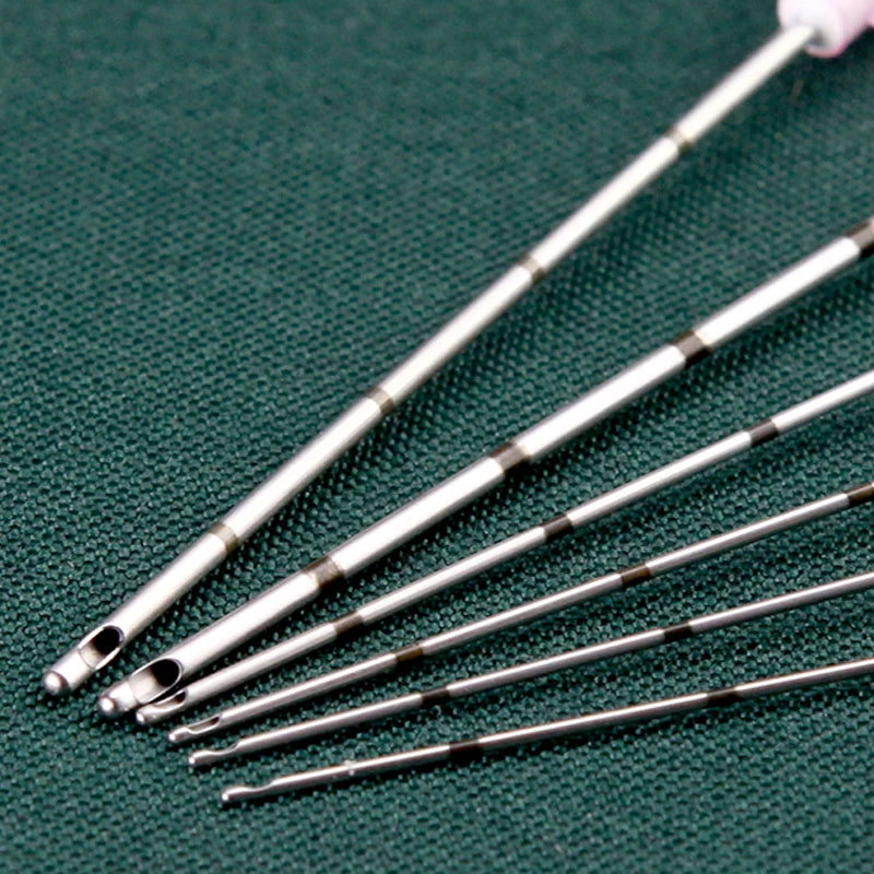 50pcs Disposable Blunt-Tip Cannula Needles | 18G–27G Micro Piercing Syringe