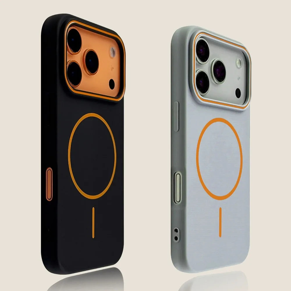 Luxury Magnetic Matte Phone Case - Soft Shockproof MagSafe Cover for iPhone 17 Pro Max & More