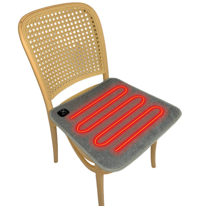 USB Heated Seat Cushion - Universal Washable Electric Heating Pad for Cars, Chairs, Pets & Home (43 × 43cm)