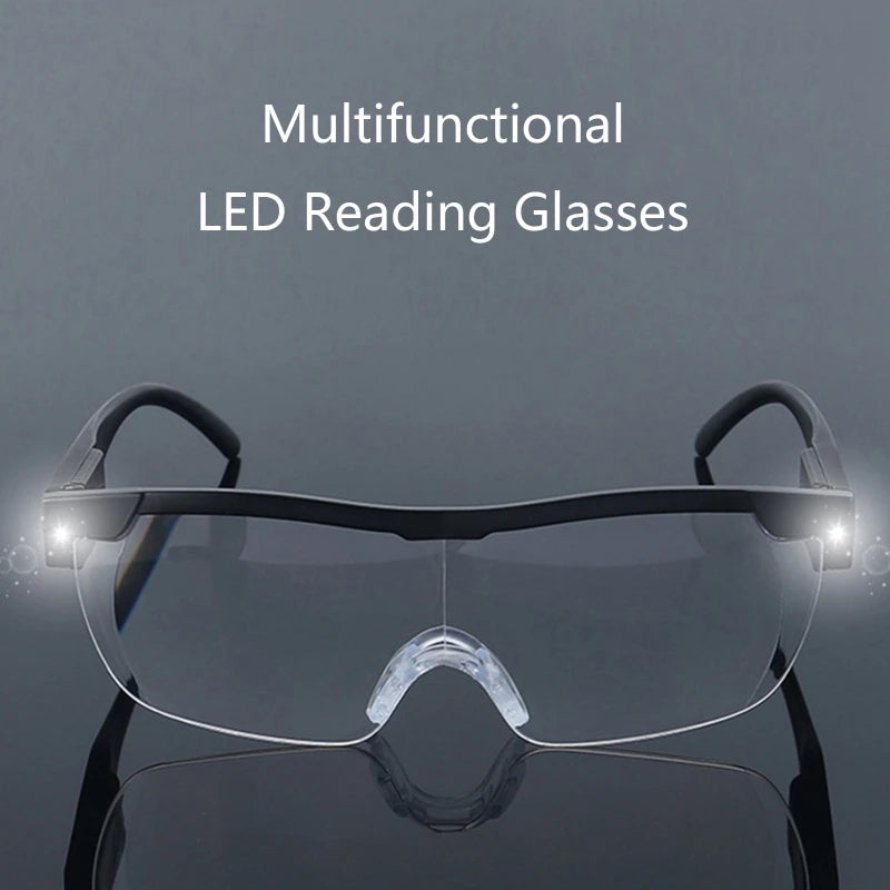 Fashion LED Reading Glasses — Magnifying Eyeglasses with Light for Nighttime Reading