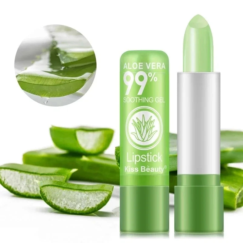12pc Set Color Changing Aloe Vera Lip Balm – Moisturizing, Long-Lasting Tinted Lipsticks