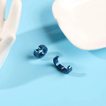 Personalized Punk Stainless Steel Ear Clips for Men – Stylish Non-Piercing Earrings