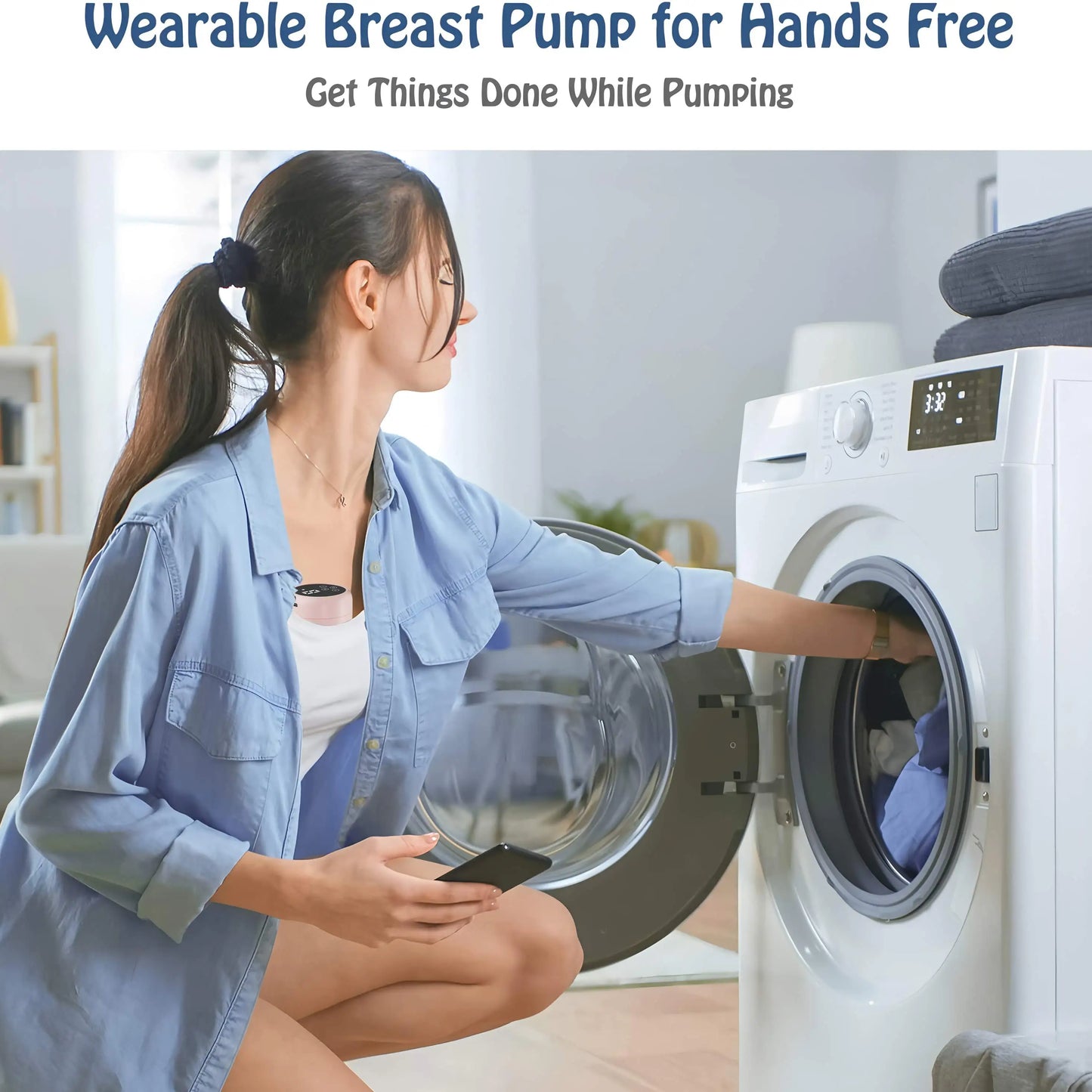Wearable Electric Breast Pump – Portable, Hands-Free Silent Breast Milk Extractor, 1PCS