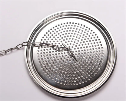 304 Stainless Steel Round Hole Seasoning Bag — Spice, Gravy & Soup Strainer Basket for Brine, Hot Pot, and Slag Separation