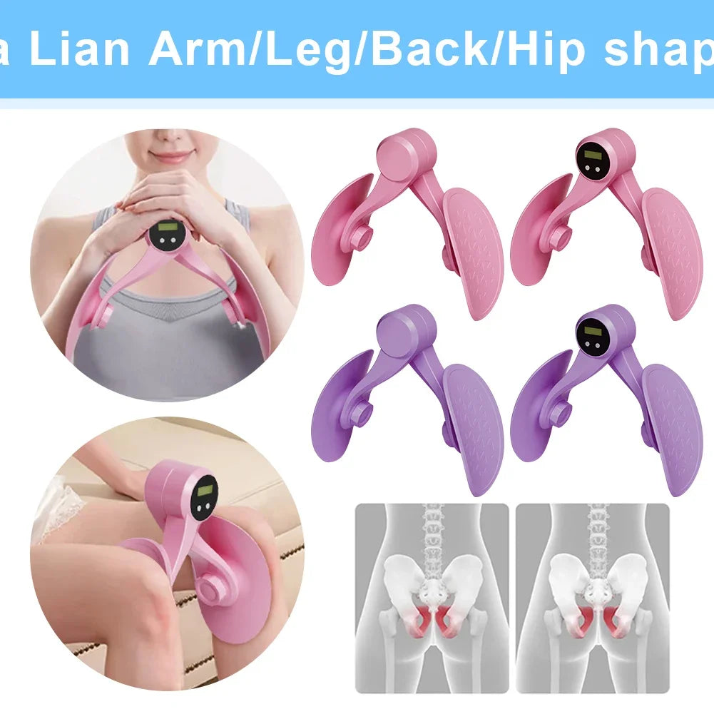 Pelvic Floor Muscle Trainer with Counter – Kegel Exerciser for Hip, Butt, Arm & Leg/Inner Thigh Exercise Equipment