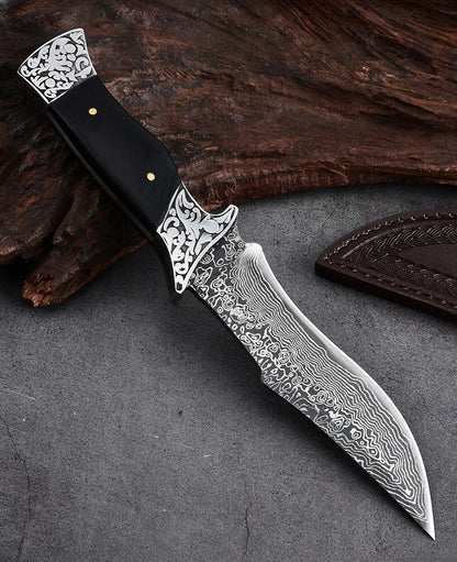 Portable Outdoor Knife – Sharp Straight Blade for Fishing, Camping, and Field Use
