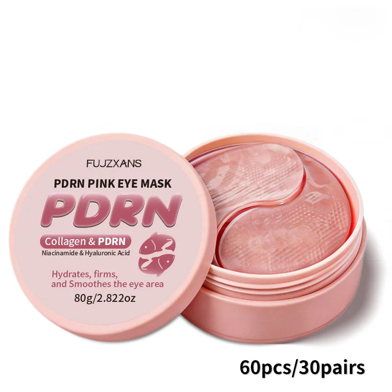PDRN Pink Under-Eye Mask - Collagen Eye Patches for Dark Circles, Puffiness & Youthful-Looking Skin