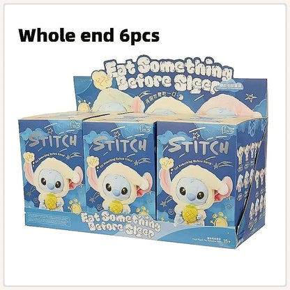 Stitch "Eat Something Before Sleep" Series Vinyl Blind Box – Kawaii Plush Doll Pendant Ornament, Cute Surprise Gift