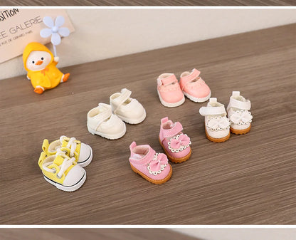 Labubu Doll Shoes for 15/17cm Cotton Dolls — Casual Sports Canvas & Martin Boots, Accessories for Labubu Outfits