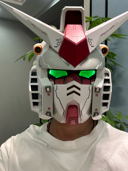 Bandai Gunpla RX-78 Gundam Head Collection – Wearable Robot Kit Action Figure, Cosplay Model for Kids, Halloween & Christmas Gift