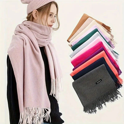 Women's Pashmina Scarf — Cashmere Feel Shawl & Wrap for Evening Dresses, Travel, Office, Winter, and Weddings
