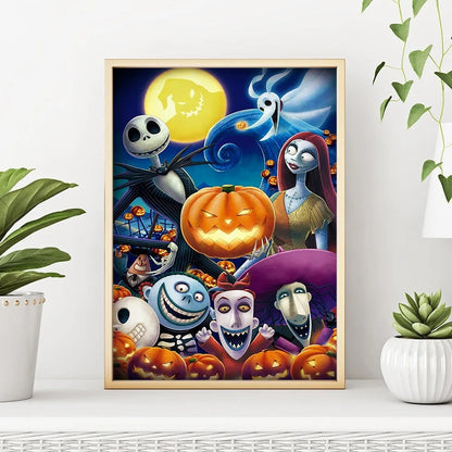 Disney The Nightmare Before Christmas Diamond Painting Mosaic – Sally & Jack Skellington Home Decor
