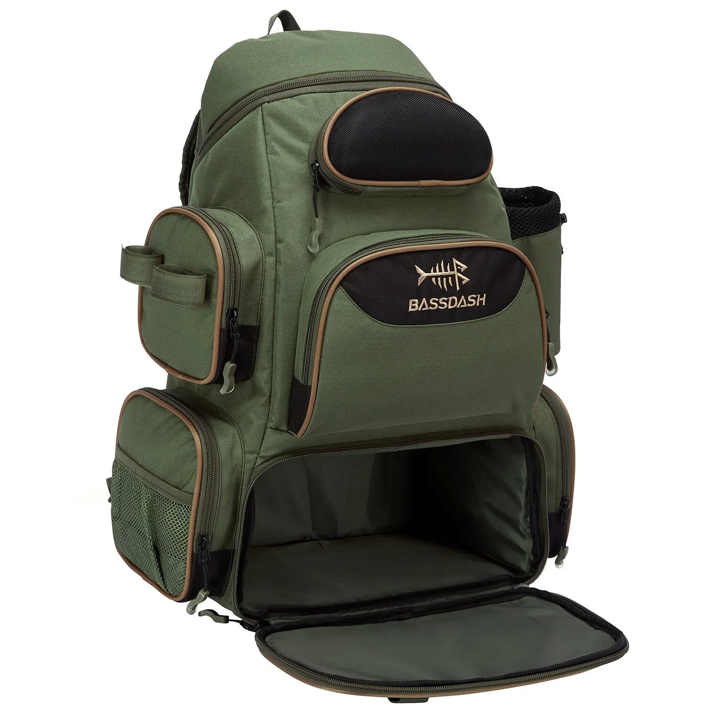 Bassdash Fishing Tackle Backpack — Lightweight Tactical Multifunctional Fishing Bag
