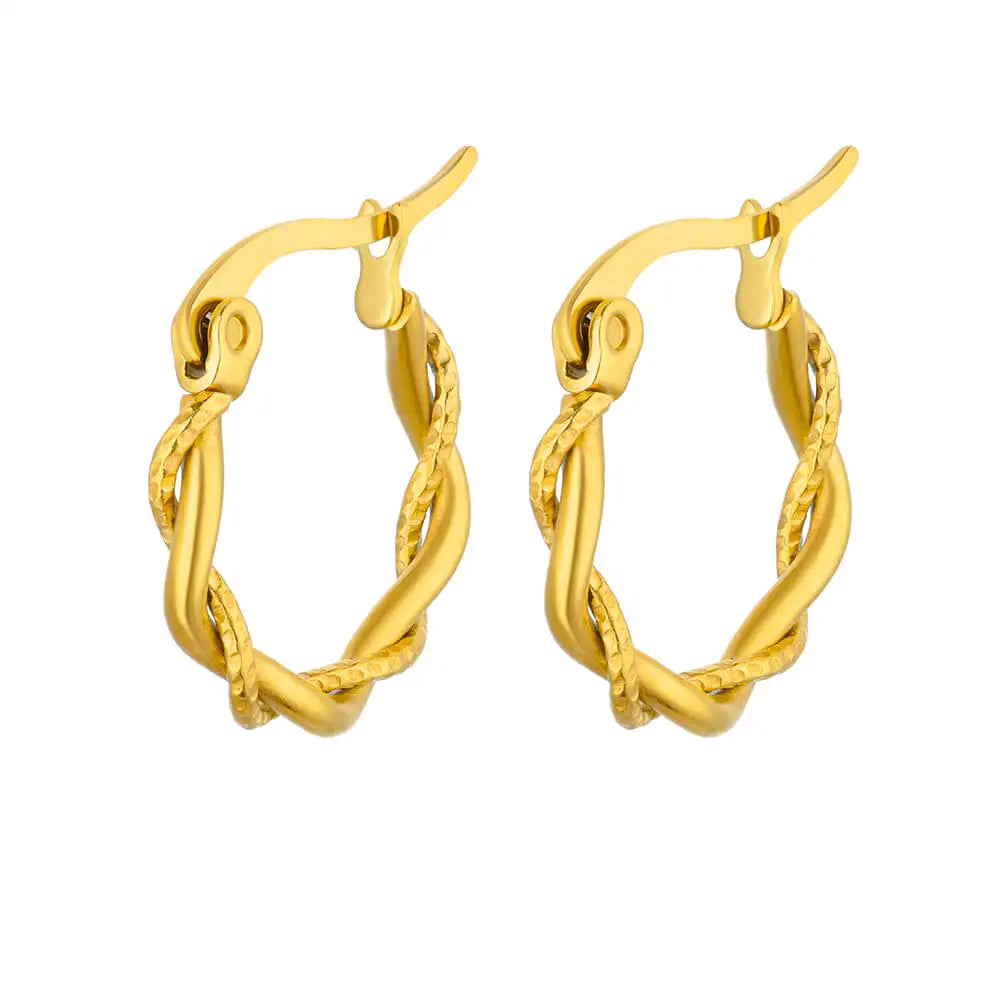 2024 Stainless Steel Square Earrings – Trendy Fashion Jewelry for Women & Girls