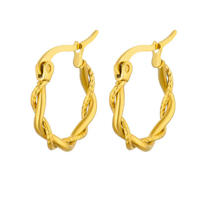 2024 Stainless Steel Square Earrings – Trendy Fashion Jewelry for Women & Girls