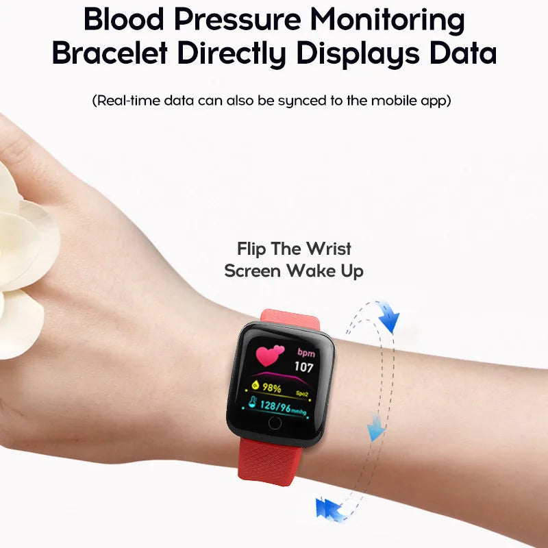 116Plus Smartwatch - Full Touch Fitness Watch with Bluetooth & IP67 Waterproof Design
