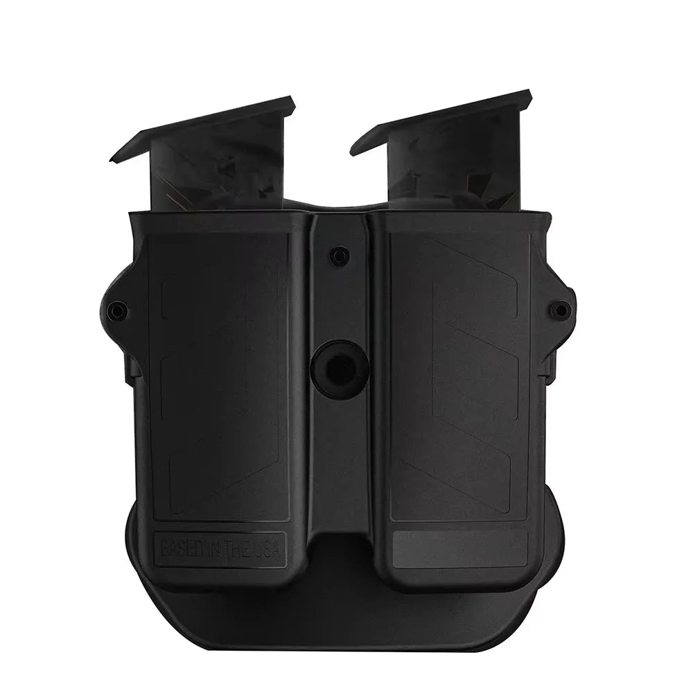 MAGORUI Universal Double Mag Holder - Pistol Magazine Holster for 9mm, 10mm, .40, .45 Double Stack Magazines