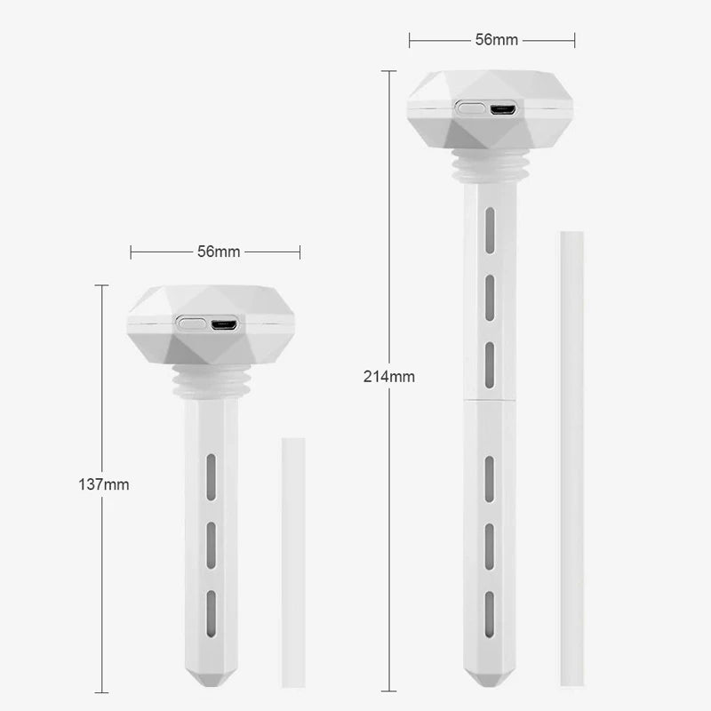 Mini USB Ultrasonic Humidifier & Air Diffuser — Portable Car/Home Aroma Mist Maker with LED Light