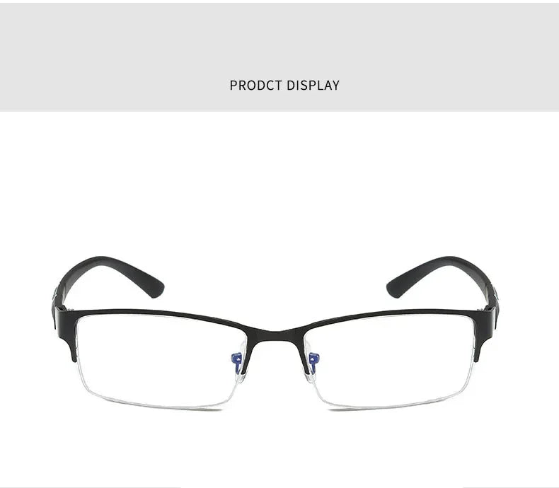 New Half Metal Frame Nearsighted Glasses Unisex Prescription Myopia 0 -0.5 -1 -1.5 -2 -2.5 -3 -4 -5 -6 Unisex óculos de leitura