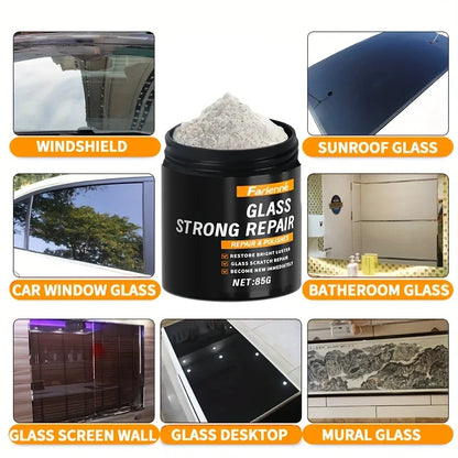 Glass Polishing Powder - Scratch Repair & Clarity Restoration for Glass Surfaces