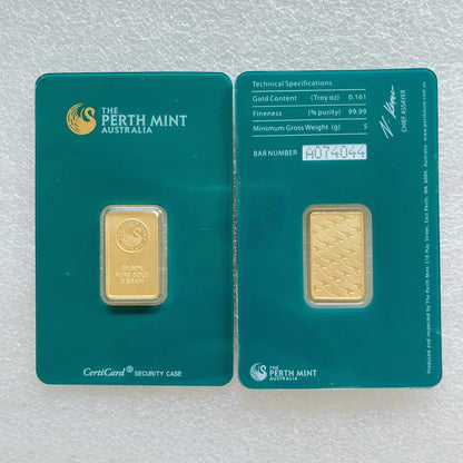 24K Gold Plated Copper Bar – 1g-100g Sealed Bullion Ingot, Non-Magnetic Golden Craft Gift