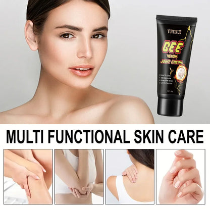 Bee Venom Joint Massage Cream – 60g Warming Moisturizing Balm for Knees, Elbows & Shoulders, Non-Sticky Formula