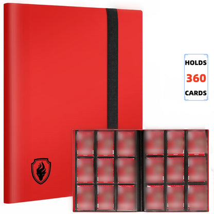 360 Pocket Trading Card Binder – 9 Pocket Side-Loading Album for Yugioh, MTG & TCG Cards