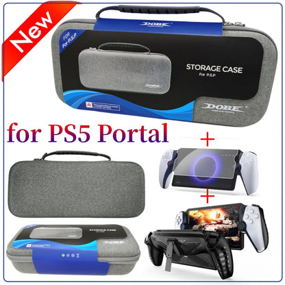 Sony PS5 PlayStation Portal Carrying Case – Shockproof Protective Travel Storage Bag for PS Portal Accessories