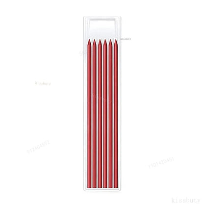 Carpenter Mechanical Pencil Set - 2.8mm Solid Woodworking Pencil With Sharpener & 3 Color Refills For Construction Tools