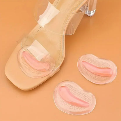 New Forefoot Pads for Sandals & High Heels – Silicone GEL Invisible Half-Size, Non-Slip Self-Adhesive Pads